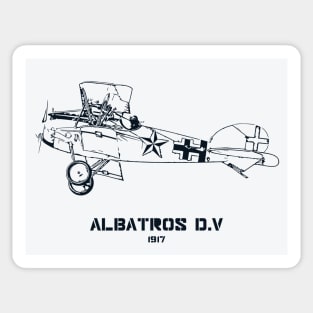 Albatros D.V World War I Fighter Plane Sticker